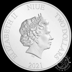 Moneda De Plata Piratas del Caribe: The Empress 1 Oz BU – Niue – 2021