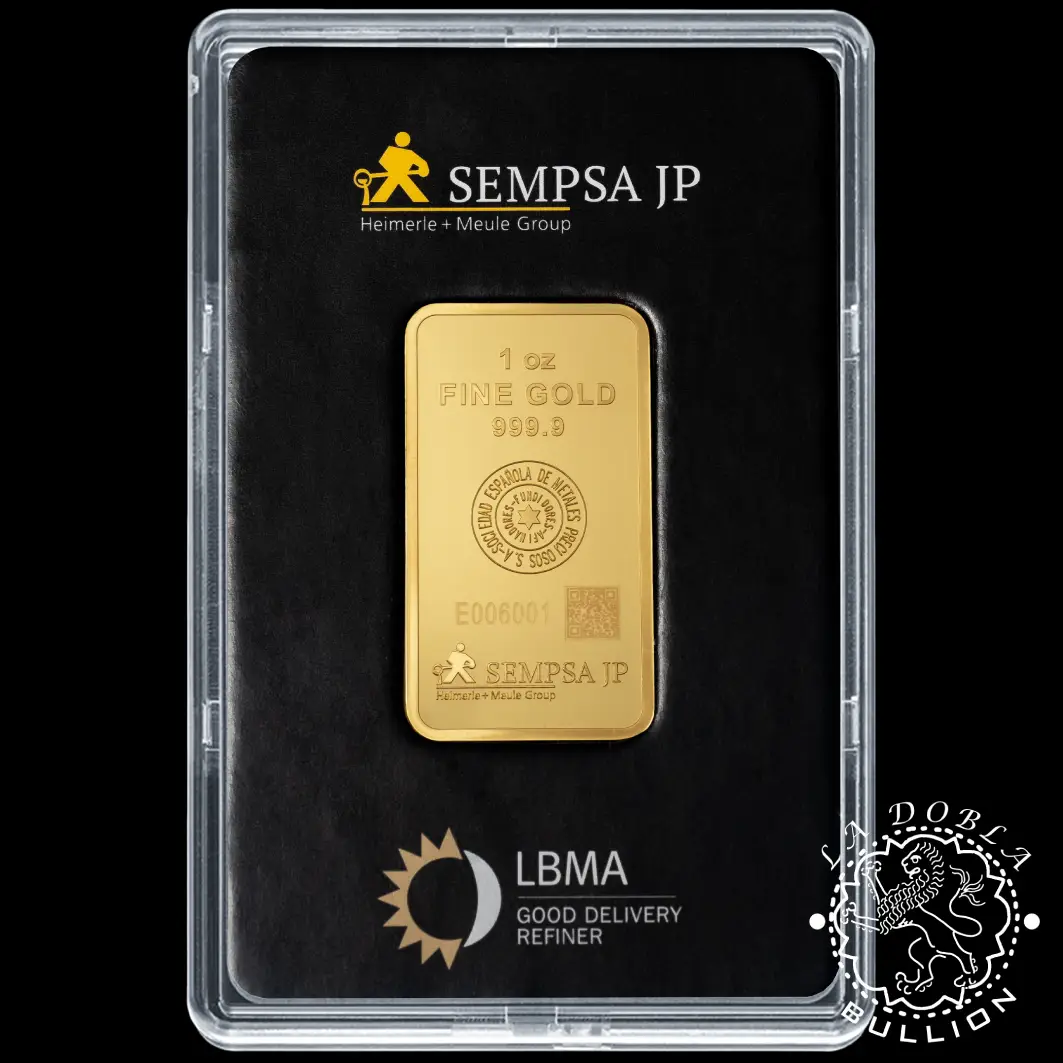 Lingote de Oro 1 oz - SEMPSA_reverso slab