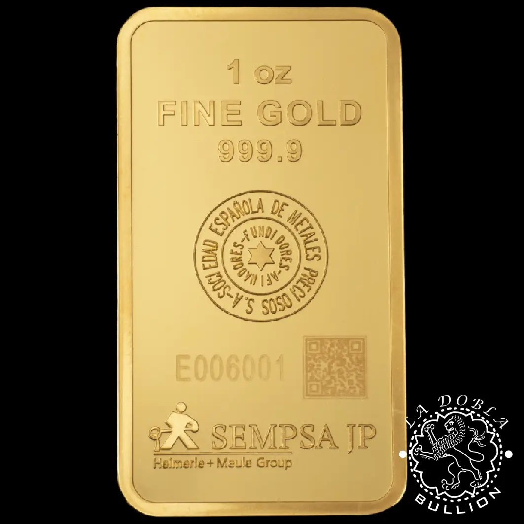 Lingote de Oro 1 oz - SEMPSA_reverso