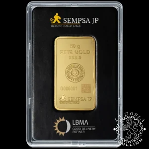 Lingote de Oro 50 g - SEMPSA_reverso slab
