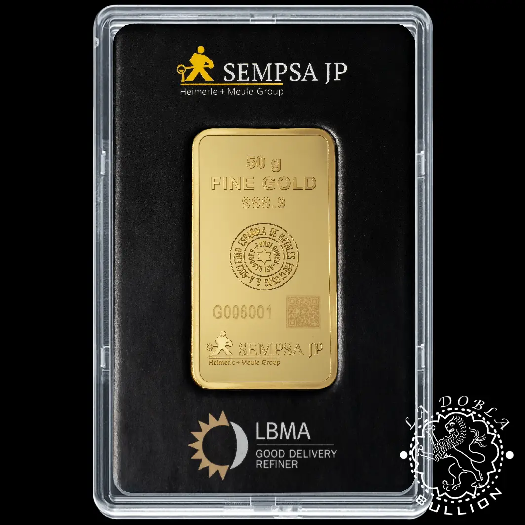 Lingote de Oro 50 g - SEMPSA_reverso slab