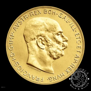 100 Coronas de Oro – Reacuñación – AUSTRIA_reverso
