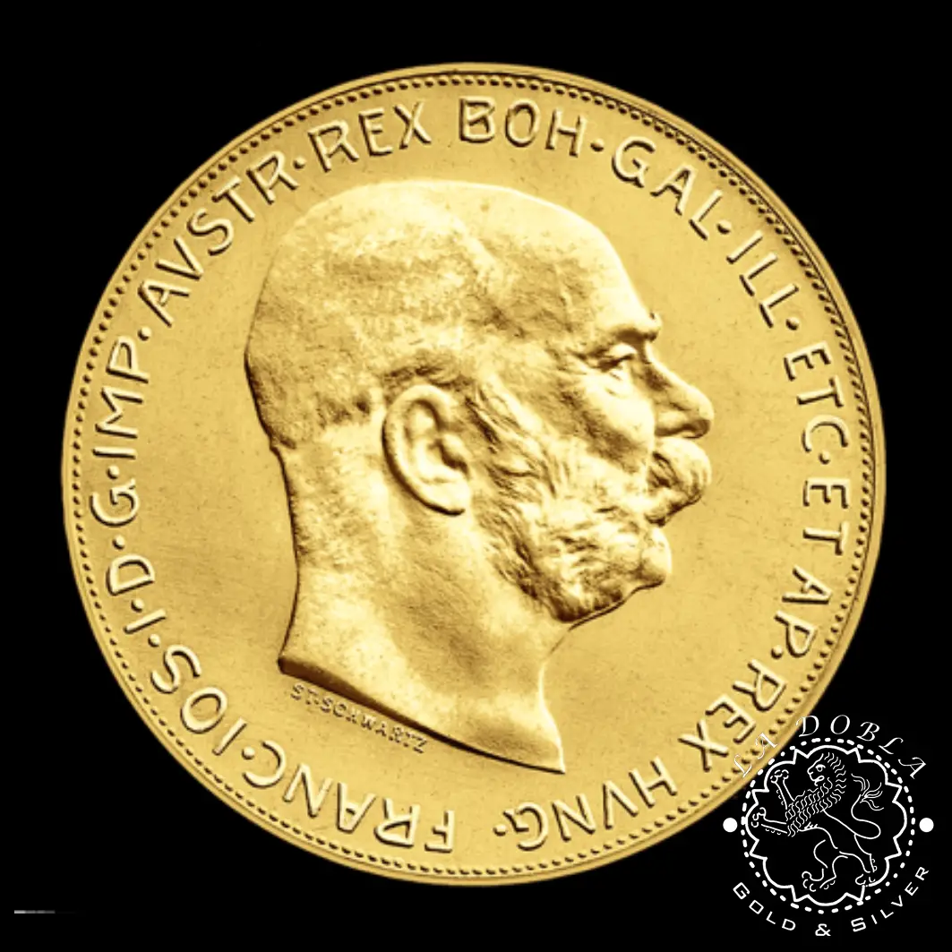 100 Coronas de Oro – Reacuñación – AUSTRIA_reverso