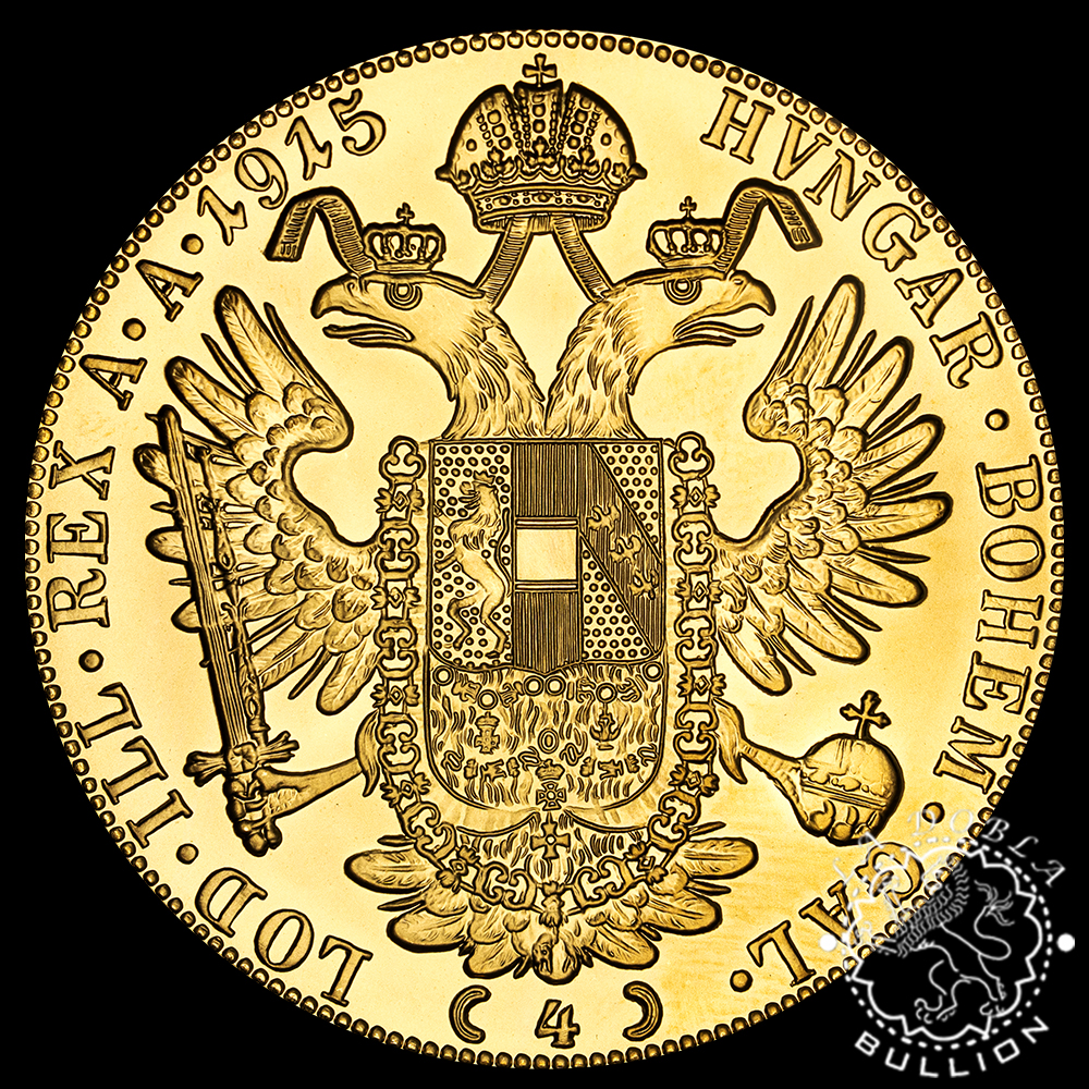 1915 - 4 Ducados de Oro - Reacuñación - AUSTRIA - Reverso