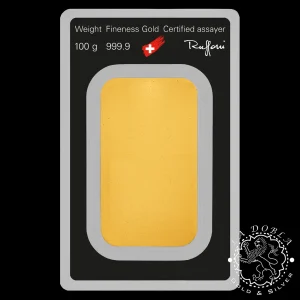 Lingote 100 g de Oro - ARGOR-HERAEUS_reverso