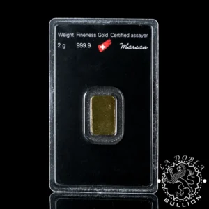 Lingote de Oro 2 g - ARGOR-HERAEUS - Reverso