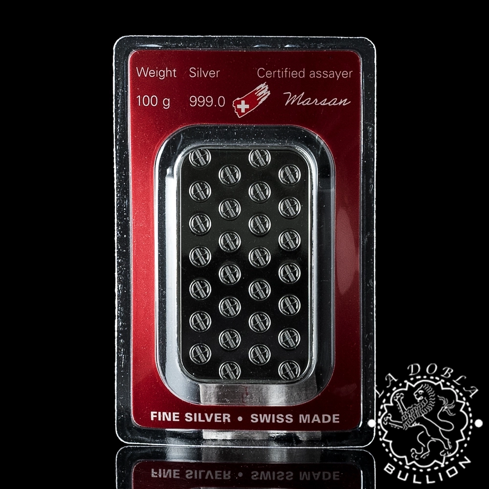 Lingote de Plata 100 g Argor-Heraeus - Reverso