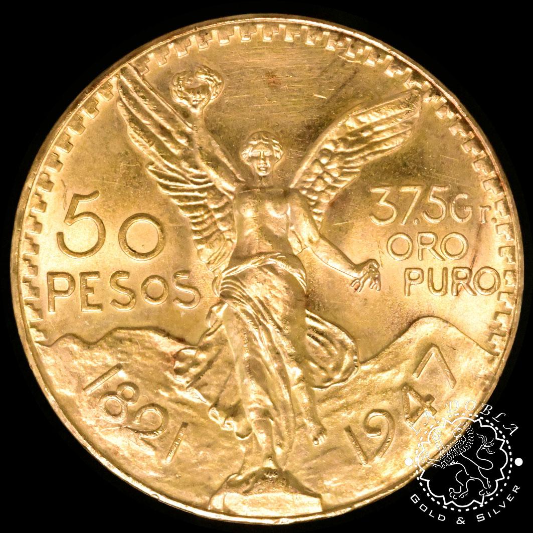 Moneda de Oro Centenario 50 Pesos - México - Año Aleatorio
