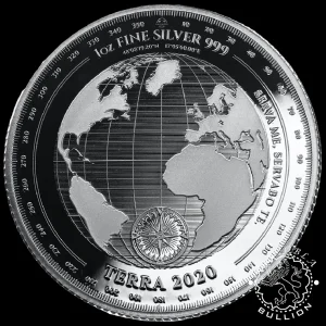 2020 - 1 Onza de Plata Proof Like - Terra - TOKELAU_reverso