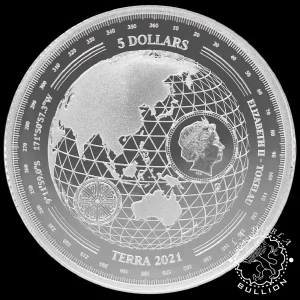 2021 - 1 Onza de Plata - Terra - TOKELAU_anverso