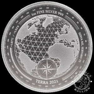 2021 - 1 Onza de Plata - Terra - TOKELAU_reverso