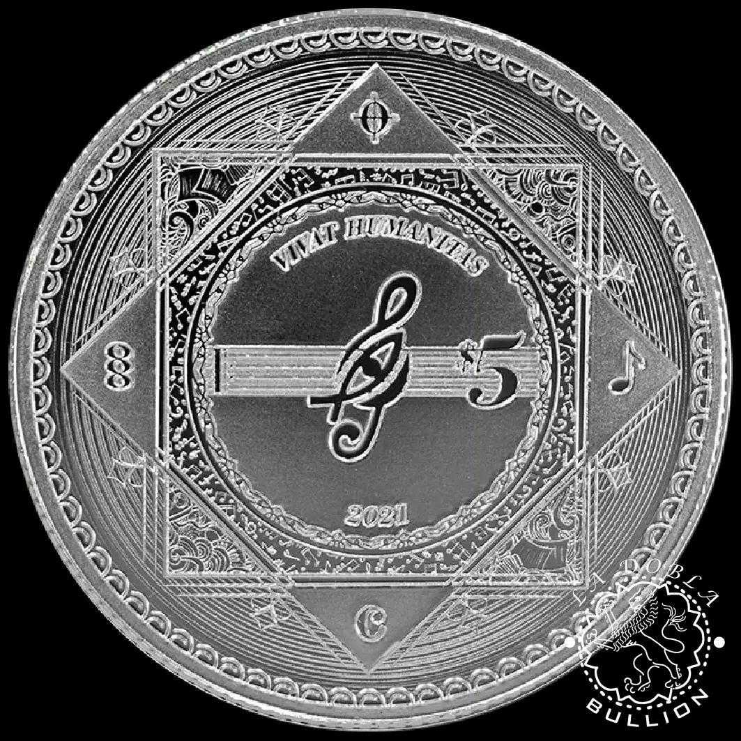 2021 - 1 Onza de Plata - Vivat Humanitas - TOKELAU_reverso