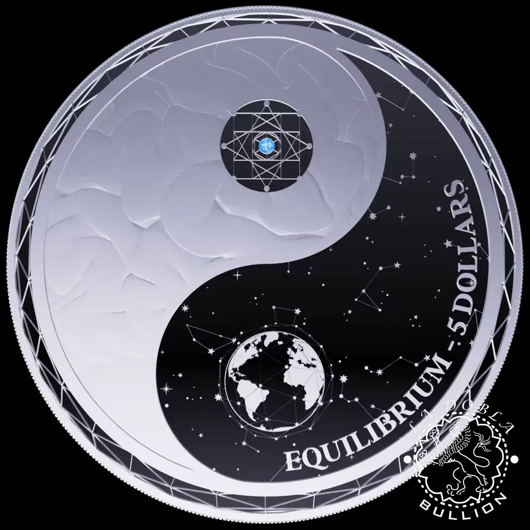 2022 - 1 Onza de Plata Proof - Equilibrium - TOKELAU_reverso