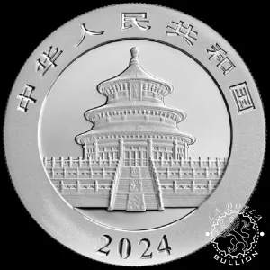 2024 - 10 Yuan - Onza 30 Gr Plata - PANDA - China_anverso