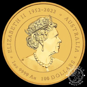 Moneda de Oro Lunar Dragon (Series III) 1 oz BU - Australia - 2024_anverso