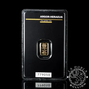 Lingote de Oro 1 g - ARGOR-HERAEUS - Anverso