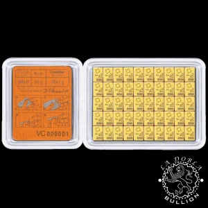 Lingote de Oro CombiBar™ 50 x 1 g - Valcambi_anverso