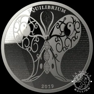 Moneda de Plata Equilibrium 1 oz Proof Like - Tokelau - 2019_reverso