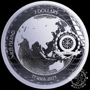Moneda de Plata Terra 1 oz Proof Like - Niue - 2023_anverso