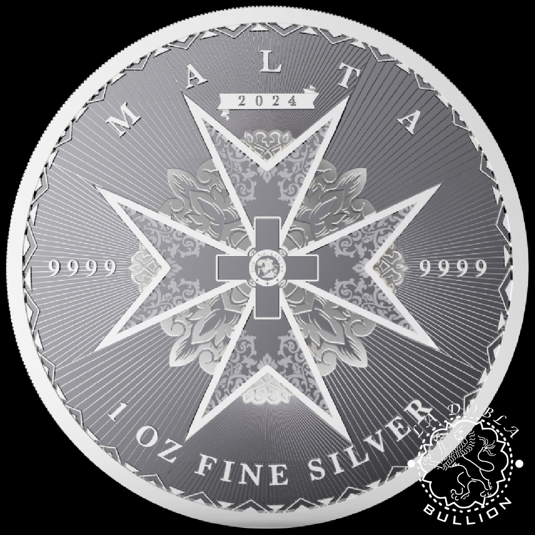 Moneda de Plata Cruz de Malta 1 oz BU - Malta - 2024_reverso