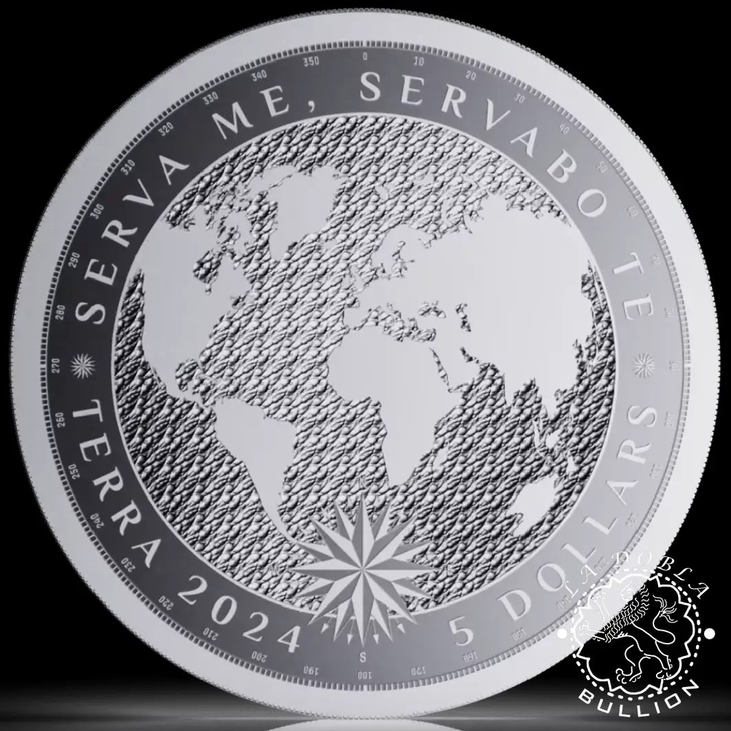 Moneda de Plata Terra 1 oz Bullion - Tokelau - 2024_reverso