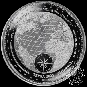 Moneda de Plata Terra 1 oz Proof Like - Tokelau - 2021_reverso