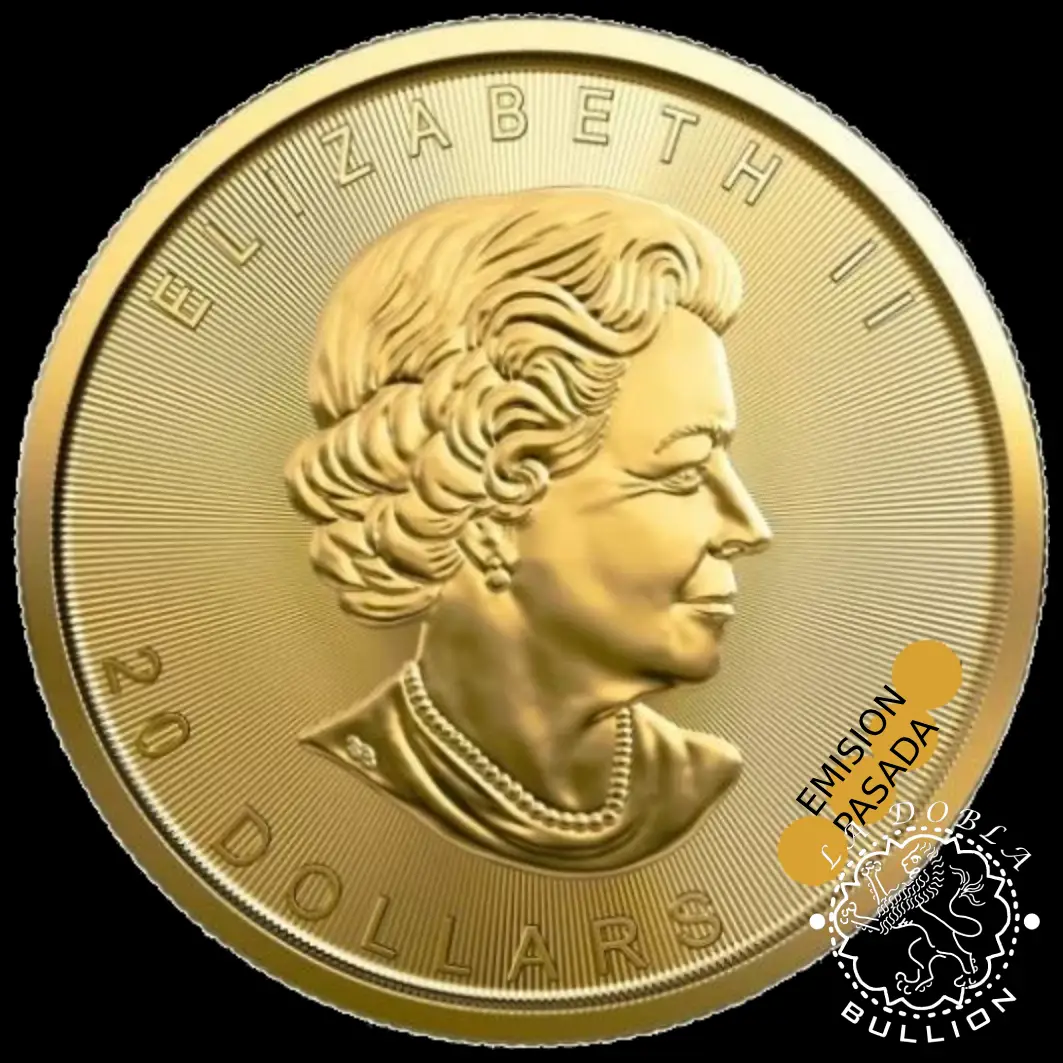 Moneda De Oro Maple Leaf 1-2 oz BU - Canadá - EMISIÓN PASADA