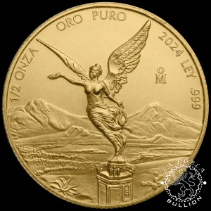 Moneda de Oro Libertad 1-2 oz BU - México - 2024_reverso