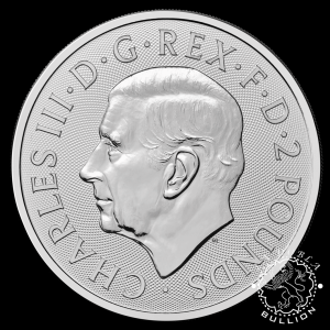 Moneda de Plata The Royal Arms 1 oz – BU – Reino Unido – 2024 - Reverso