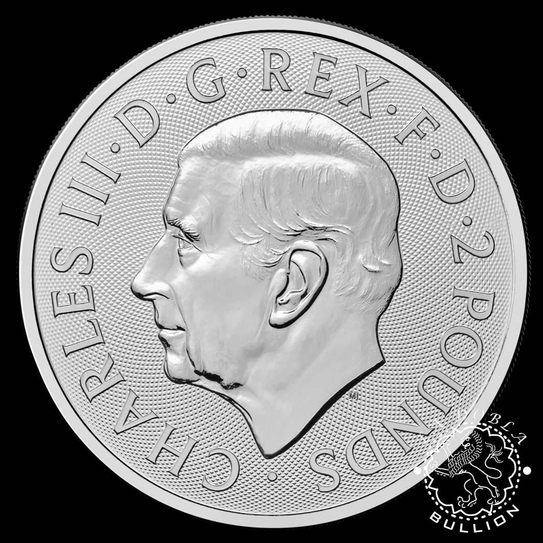 Moneda de Plata The Royal Arms 1 oz – BU – Reino Unido – 2024 - Reverso