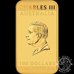 Lingote-Moneda de Oro Dragón Rectangular 1oz BU - Australia - 2024 - Reverso