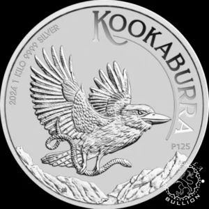 Moneda de Plata Kookaburra 1 kg BU - Australia - 2024 - Reverso