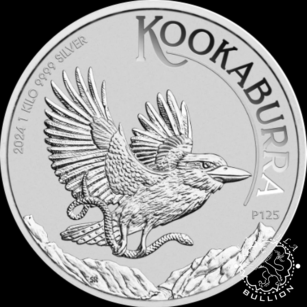 Moneda de Plata Kookaburra 1 kg BU - Australia - 2024 - Reverso