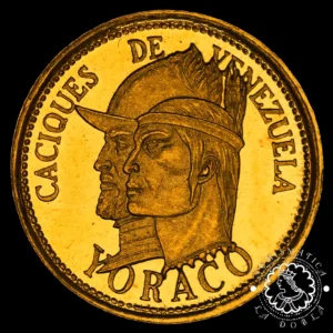 Moneda de Oro Caciques de Venezuela - 6.0 gramos - 1961