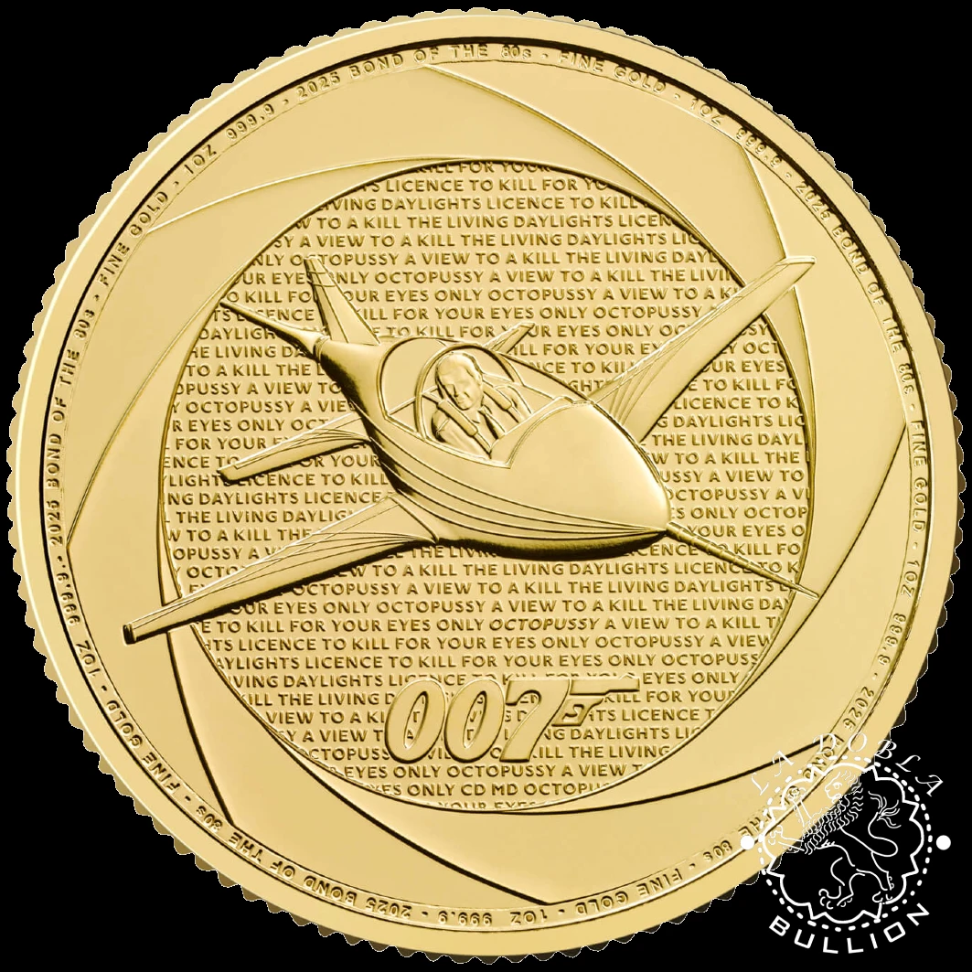 Moneda de Oro Bond of the 80's 1 Oz BU - Reino Unido - 2025 - Reverso