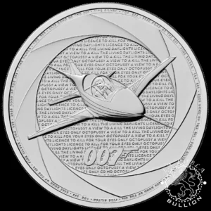Moneda de Plata Bond of the 80's 1 Oz BU - Reino Unido - 2025 - Reverso