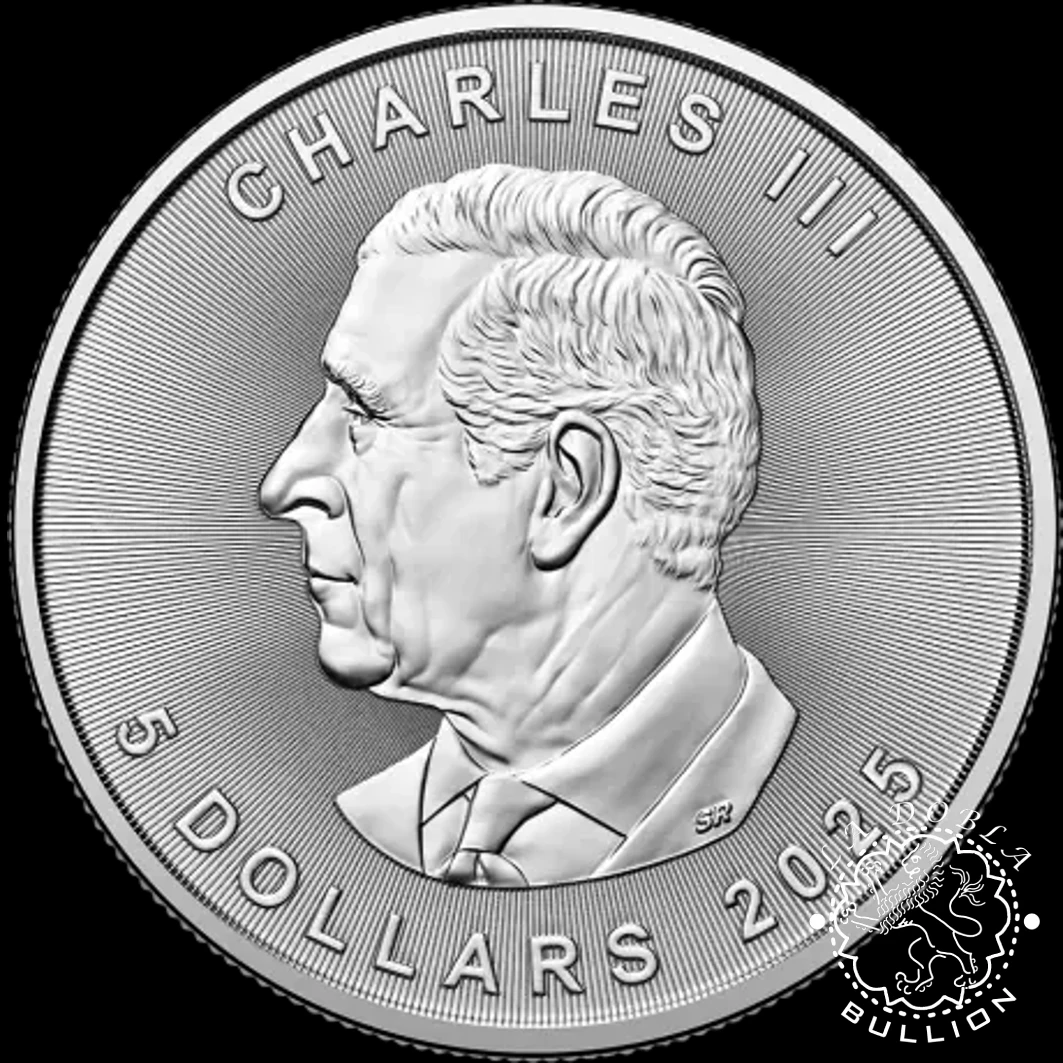 Moneda de Plata Maple Leaf 1 oz BU - Canadá - 2025 - Anverso