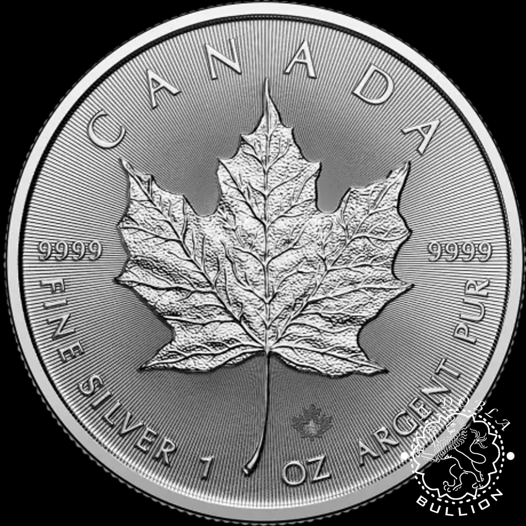 Moneda de Plata Maple Leaf 1 oz BU - Canadá - 2025 - Reverso