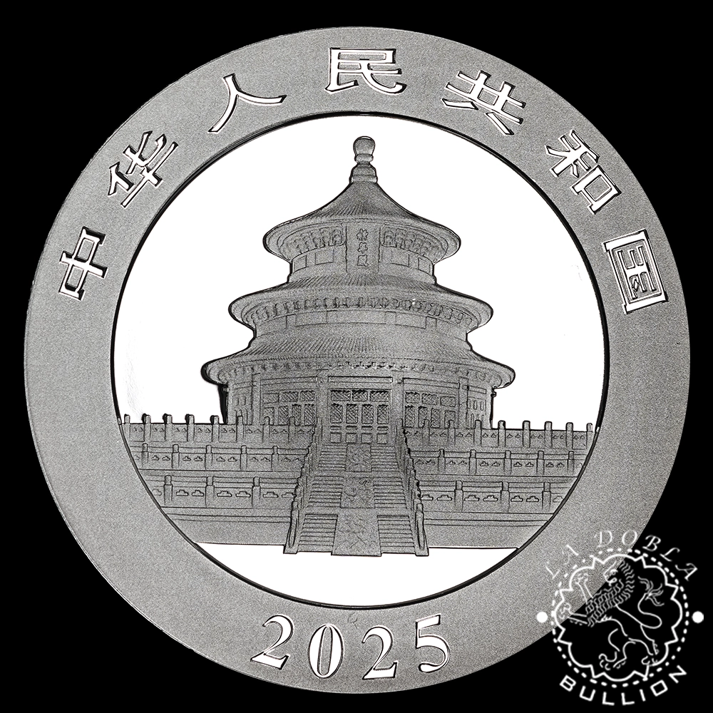 Moneda de Plata Panda 30 g BU - China - 2025 - Anverso