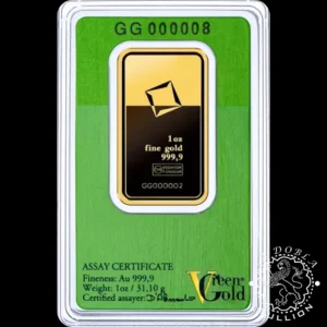 Lingote de Oro 1 oz Green Gold - VALCAMBI - Reverso