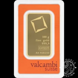 Lingote de Oro 100 g - VALCAMBI - Anverso