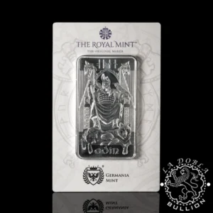 Lingote de Plata Norse Gods Odin 10 oz - Royal Mint & Germania Mint - Anverso Estuche