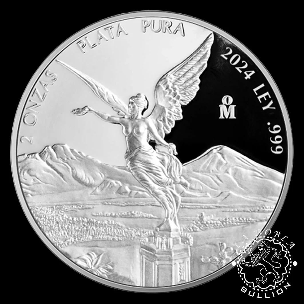 Moneda de Plata Libertad 2 oz Proof - México - 2024 - Reverso