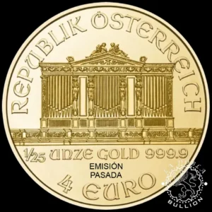 Moneda de Oro Filarmónica 1 25 oz BU - Austria - EMISIÓN PASADA - Anverso