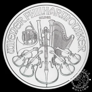 Moneda de Plata Filarmónica 1 oz BU - Austria - 2025 - Reverso
