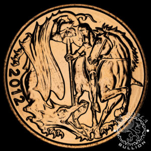Moneda de Oro Soberano Jubileo Reina Isabel II - 2012 - Anverso