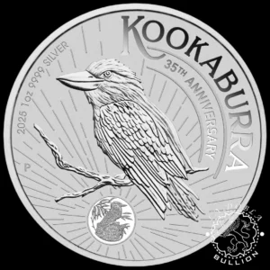 Moneda de Plata Kookaburra 1 oz BU - Australia - 2025 - Reverso