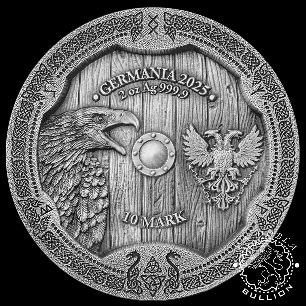 Moneda de Plata Valkyries Arnhild 2 oz Altorrelieve - Germania - 2025 - Anverso
