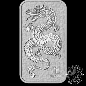 Lingote de Plata Lunar Dragon 1oz BU - Australia - 2025 - Reverso