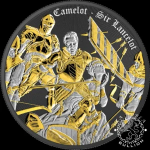 Moneda de Plata Camelot Sir Lancelot 1 oz BU Multimetal - Niue - 2024 - Reverso
